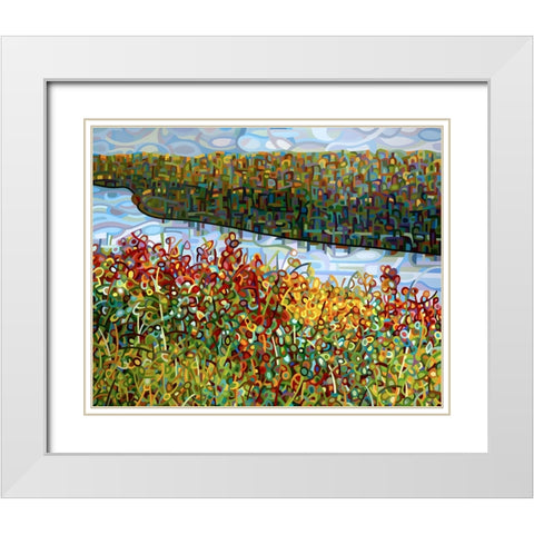 The River White Modern Wood Framed Art Print with Double Matting by Budan, Mandy
