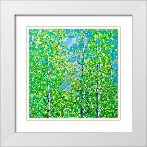 Among Friends White Modern Wood Framed Art Print with Double Matting by Budan, Mandy