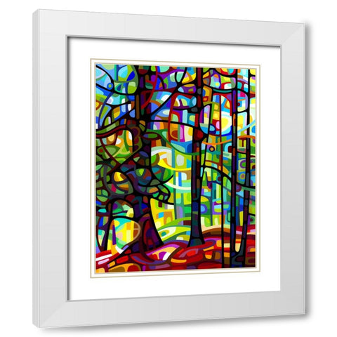 After the Rain White Modern Wood Framed Art Print with Double Matting by Budan, Mandy