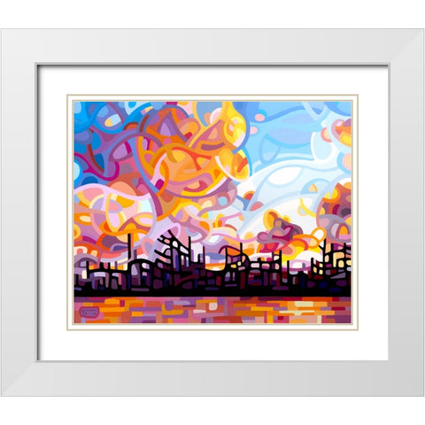 Last Call White Modern Wood Framed Art Print with Double Matting by Budan, Mandy
