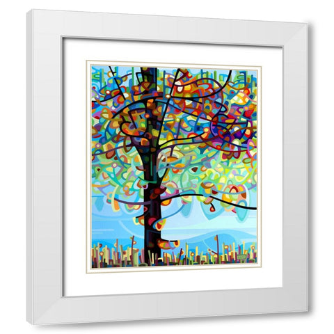 Along The River White Modern Wood Framed Art Print with Double Matting by Budan, Mandy