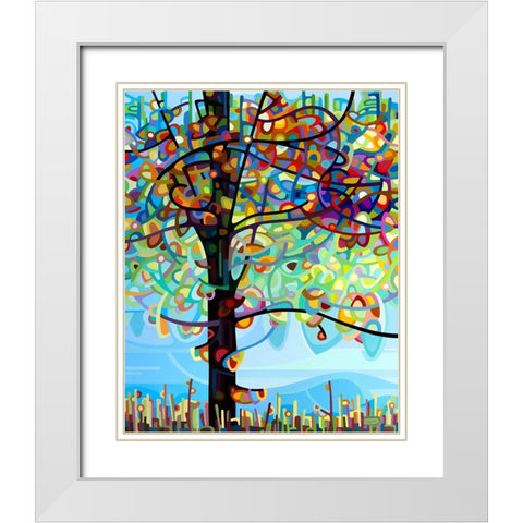 Along The River White Modern Wood Framed Art Print with Double Matting by Budan, Mandy