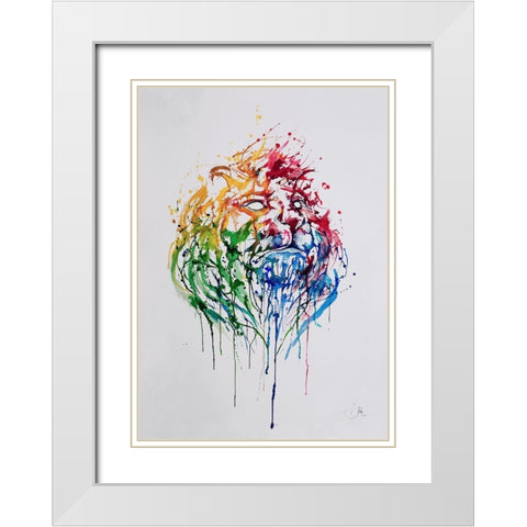 A Portrait Of Hong Kong White Modern Wood Framed Art Print with Double Matting by Allante, Marc
