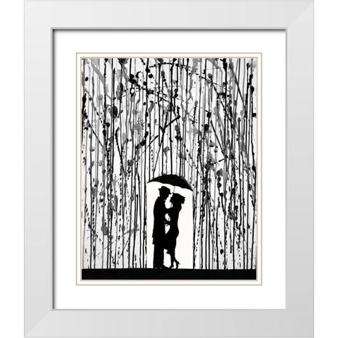 Film Noir White Modern Wood Framed Art Print with Double Matting by Allante, Marc