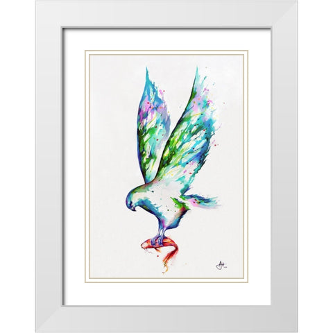 Midas White Modern Wood Framed Art Print with Double Matting by Allante, Marc