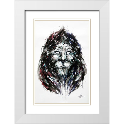 Ozymandius White Modern Wood Framed Art Print with Double Matting by Allante, Marc