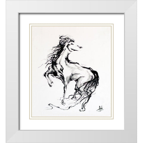 Pride White Modern Wood Framed Art Print with Double Matting by Allante, Marc