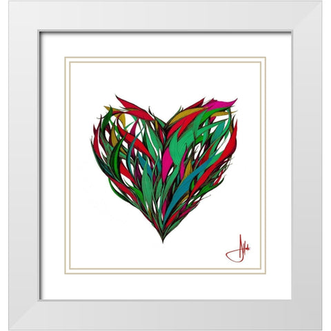 Seasons White Modern Wood Framed Art Print with Double Matting by Allante, Marc