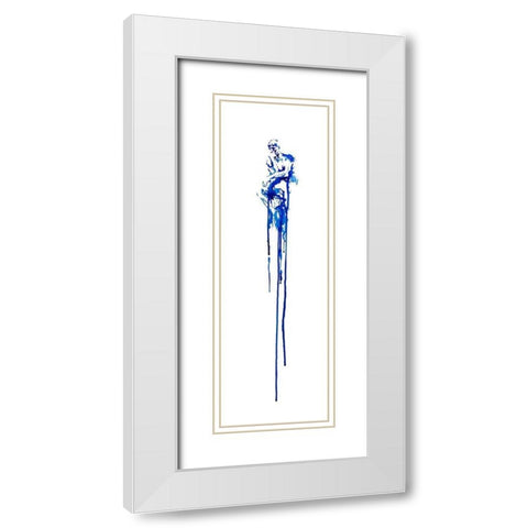 This One Fleeting Thought White Modern Wood Framed Art Print with Double Matting by Allante, Marc