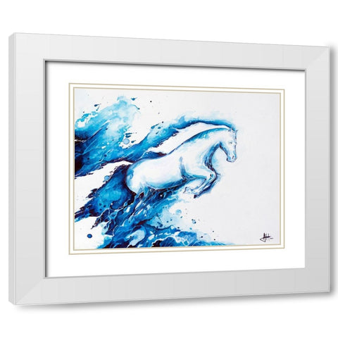 Ride the Lightning White Modern Wood Framed Art Print with Double Matting by Allante, Marc