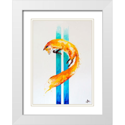 As Above-So Below White Modern Wood Framed Art Print with Double Matting by Allante, Marc