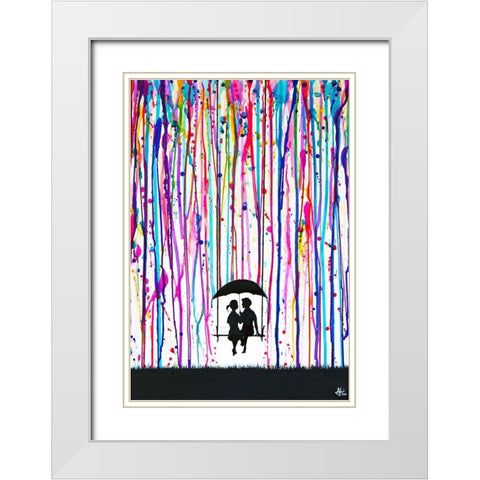 Days Gone By White Modern Wood Framed Art Print with Double Matting by Allante, Marc