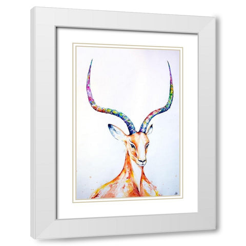 Citadel White Modern Wood Framed Art Print with Double Matting by Allante, Marc