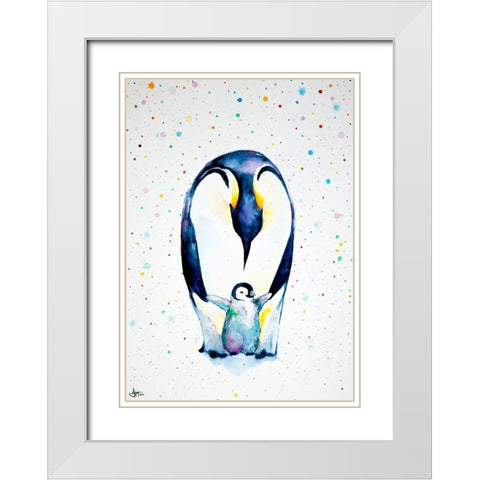 Little Steps White Modern Wood Framed Art Print with Double Matting by Allante, Marc