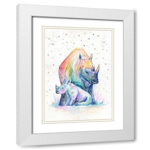 Shelter White Modern Wood Framed Art Print with Double Matting by Allante, Marc