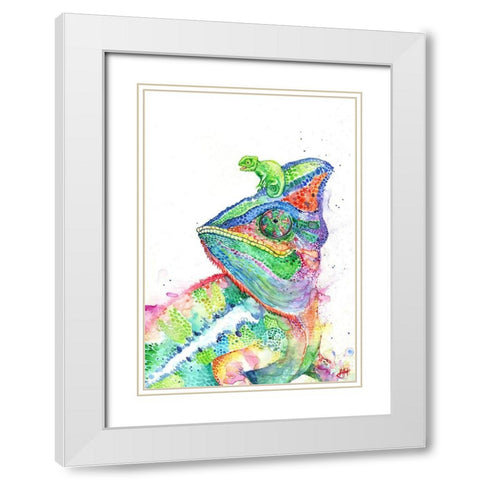 ClutchaChameleons White Modern Wood Framed Art Print with Double Matting by Allante, Marc