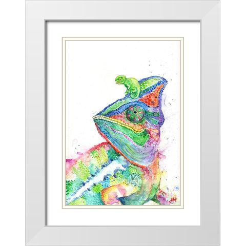 ClutchaChameleons White Modern Wood Framed Art Print with Double Matting by Allante, Marc
