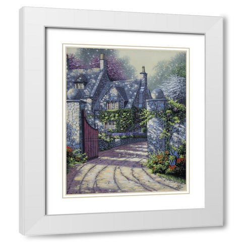 Ivy Manor White Modern Wood Framed Art Print with Double Matting by Harvill, Marc