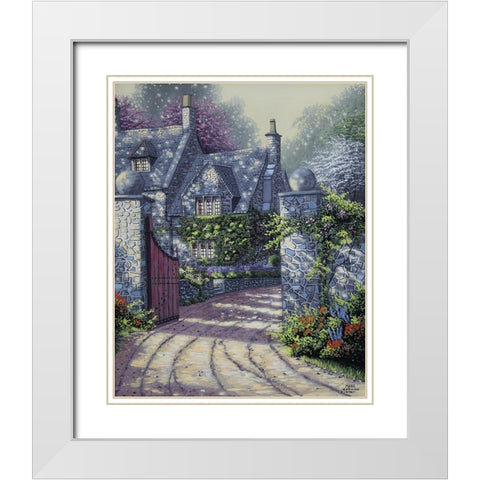 Ivy Manor White Modern Wood Framed Art Print with Double Matting by Harvill, Marc