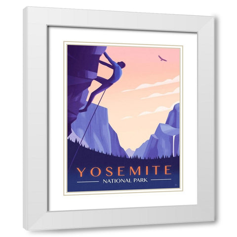 Yosemite National Park White Modern Wood Framed Art Print with Double Matting by Wickstrom, Martin