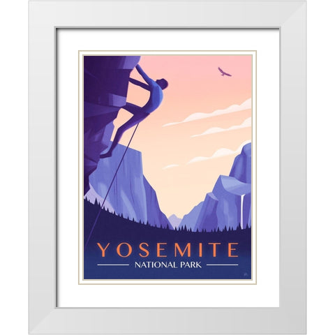 Yosemite National Park White Modern Wood Framed Art Print with Double Matting by Wickstrom, Martin