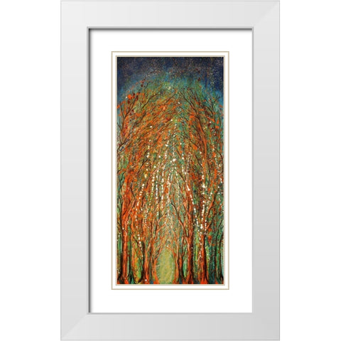 The Wildwood Forest White Modern Wood Framed Art Print with Double Matting by Wickstrom, Martin
