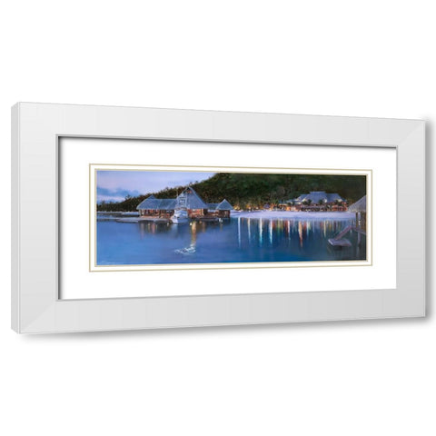 Bora Bora White Modern Wood Framed Art Print with Double Matting by Murray Henderson Fine Art