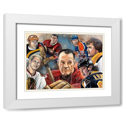 Greats White Modern Wood Framed Art Print with Double Matting by Murray Henderson Fine Art