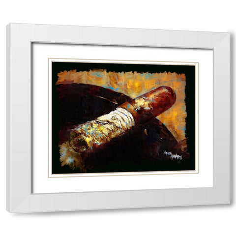 The Long Ash 1 White Modern Wood Framed Art Print with Double Matting by Murray Henderson Fine Art