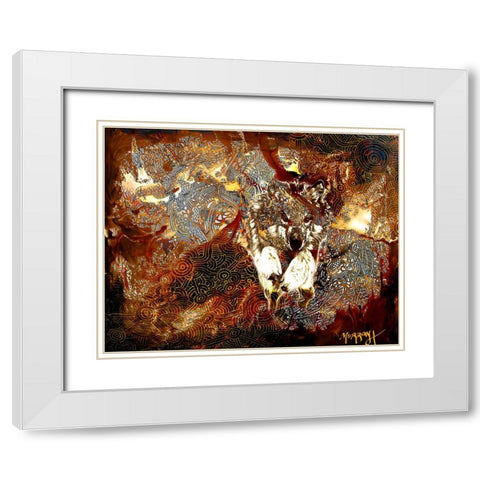 De Wolf White Modern Wood Framed Art Print with Double Matting by Murray Henderson Fine Art