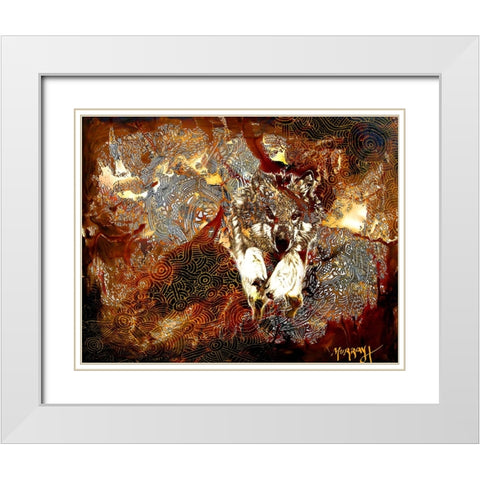 De Wolf White Modern Wood Framed Art Print with Double Matting by Murray Henderson Fine Art