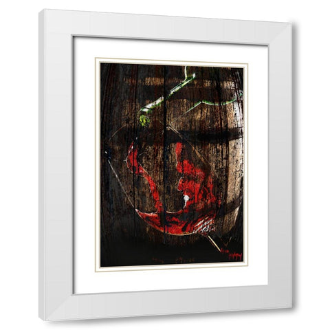 Vino White Modern Wood Framed Art Print with Double Matting by Murray Henderson Fine Art