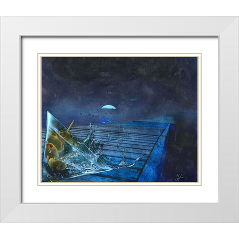 Docktini White Modern Wood Framed Art Print with Double Matting by Murray Henderson Fine Art