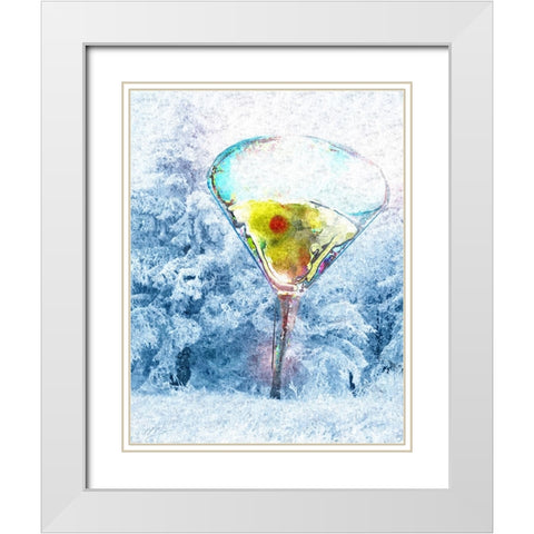 Wintini White Modern Wood Framed Art Print with Double Matting by Murray Henderson Fine Art