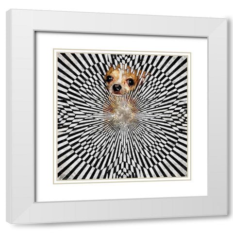 Chiwhat The White Modern Wood Framed Art Print with Double Matting by Murray Henderson Fine Art