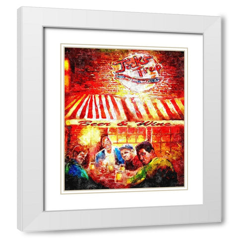 Jocks Trap White Modern Wood Framed Art Print with Double Matting by Murray Henderson Fine Art