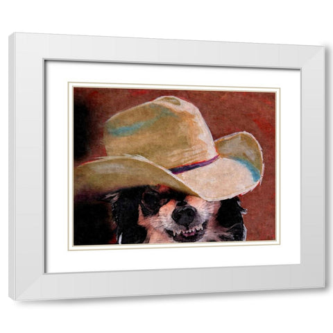 What Chawawa Lookin At White Modern Wood Framed Art Print with Double Matting by Murray Henderson Fine Art
