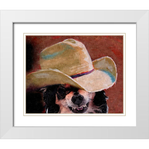What Chawawa Lookin At White Modern Wood Framed Art Print with Double Matting by Murray Henderson Fine Art