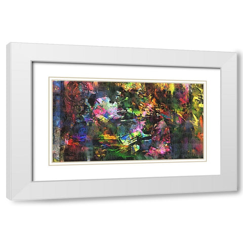 Play It Again Samprint White Modern Wood Framed Art Print with Double Matting by Murray Henderson Fine Art