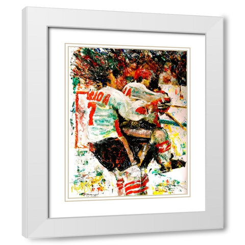 The Goal 72 1 White Modern Wood Framed Art Print with Double Matting by Murray Henderson Fine Art