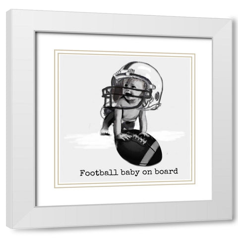 J White Modern Wood Framed Art Print with Double Matting by Murray Henderson Fine Art