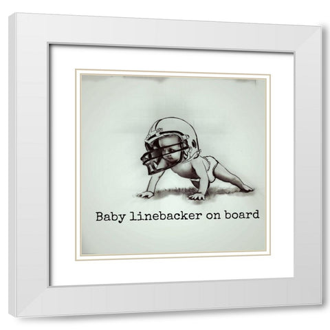 L White Modern Wood Framed Art Print with Double Matting by Murray Henderson Fine Art