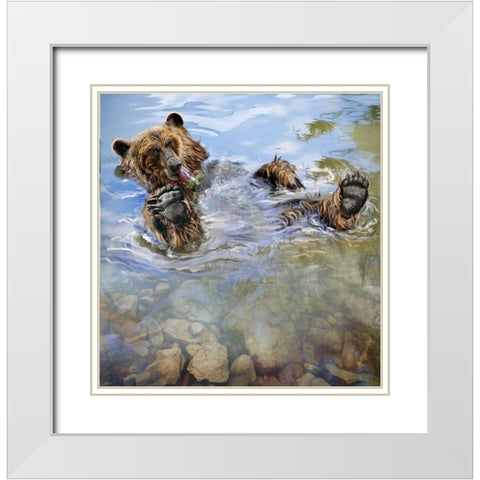 Untitled_Artwork (3) White Modern Wood Framed Art Print with Double Matting by Murray Henderson Fine Art