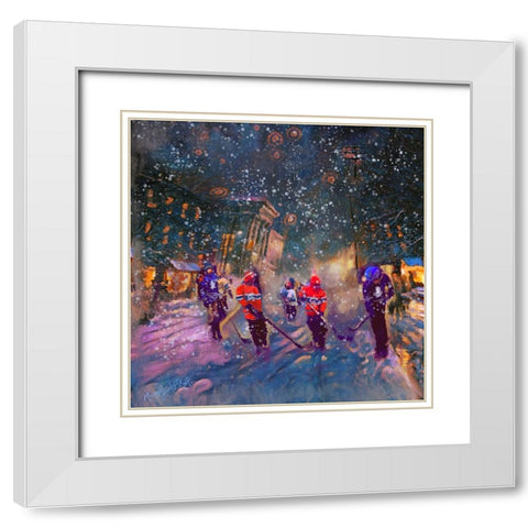 Untitled_Artwork (14) White Modern Wood Framed Art Print with Double Matting by Murray Henderson Fine Art