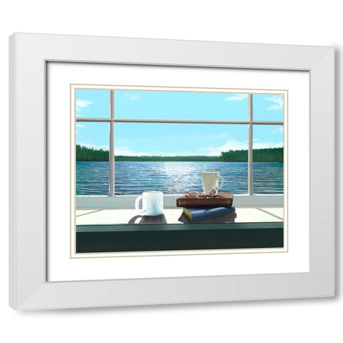 Untitled_Artwork (19) White Modern Wood Framed Art Print with Double Matting by Murray Henderson Fine Art