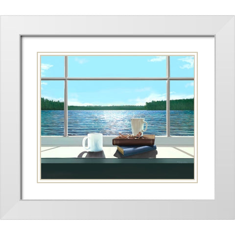 Untitled_Artwork (19) White Modern Wood Framed Art Print with Double Matting by Murray Henderson Fine Art