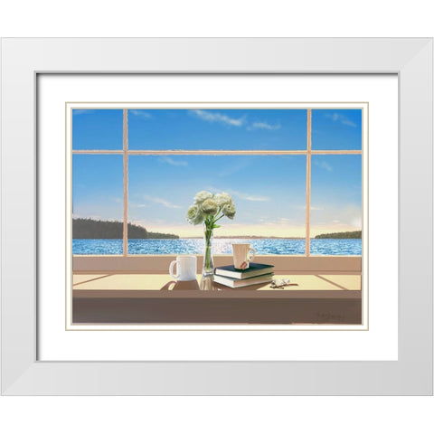 Untitled_Artwork (20) White Modern Wood Framed Art Print with Double Matting by Murray Henderson Fine Art