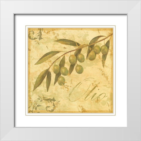 Tuscany I White Modern Wood Framed Art Print with Double Matting by Zaccheo, John