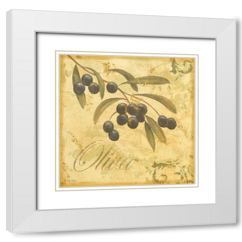 Tuscany II White Modern Wood Framed Art Print with Double Matting by Zaccheo, John