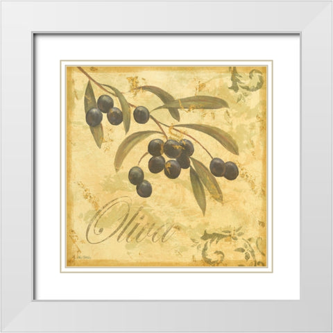 Tuscany II White Modern Wood Framed Art Print with Double Matting by Zaccheo, John